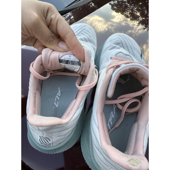 Altra Women's Athletic Shoes in White and Light Blue - Picture 6 of 9